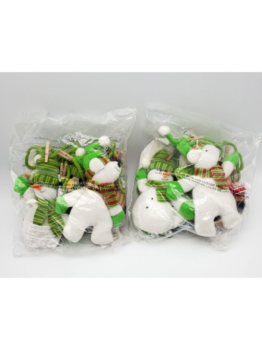 Avon Clothesline Garland BERNARD The POLAR BEAR & Friends Rikey Austin Set of 2